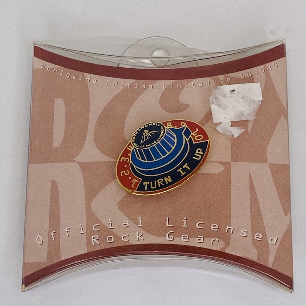 Rock and Roll Hall Of Fame Pin 1995 Limited Edition Numbered New Old Stock 01789
